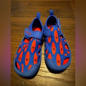 Hurley Toddler 6 Blue and Red Surf-Style Water Shoes